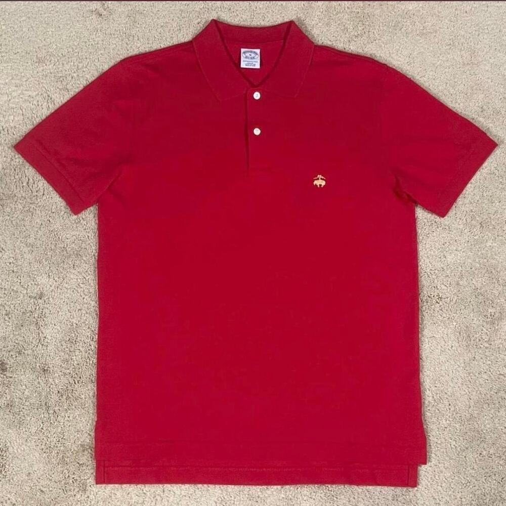 Mens brooks brothers red polo
